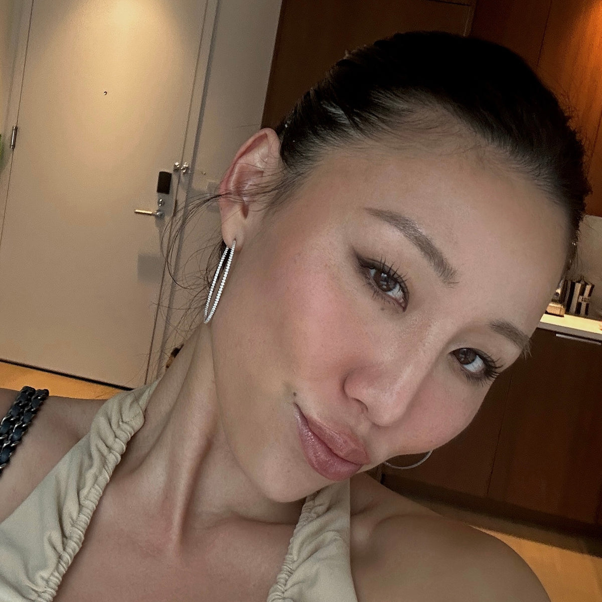 ★MIDNIGHT MOMENT.★ sphere hoop earring mix Mismatched Moon & Star Hoops • Gold Star Hoop Earrings
